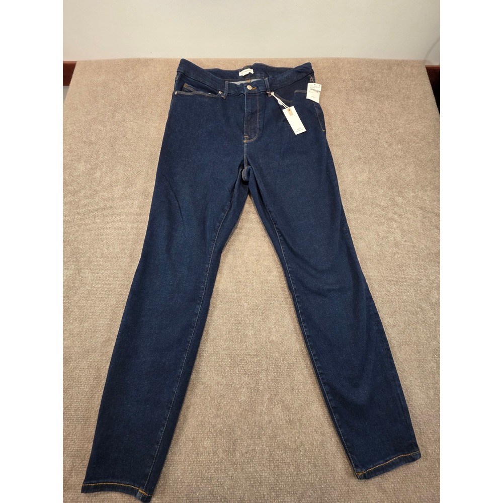 NWT Good American Always Fits Good Legs Skinny Jeans Blue821 High Rise 14-18